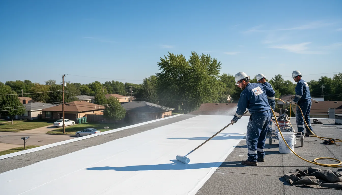 Commercial roof coating in Traphill, NC near me